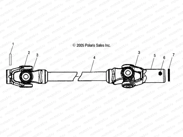 FRONT PROP SHAFT - A04CH68AC/AF/AH/AJ/AT/AV (4999200179920017B10) | FRONT PROP SHAFT - A04CH68AC/AF/AH/AJ/AT/AV (4999200179920017B10)