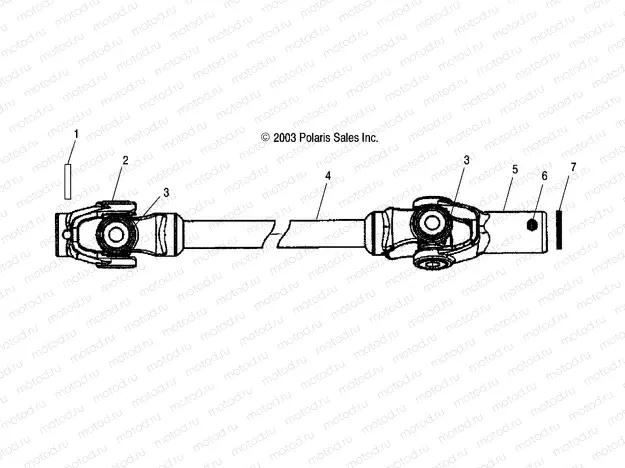 FRONT PROP SHAFT - A04CH68AP/AQ/AU/CU (4987468746B04) | FRONT PROP SHAFT - A04CH68AP/AQ/AU/CU (4987468746B04)