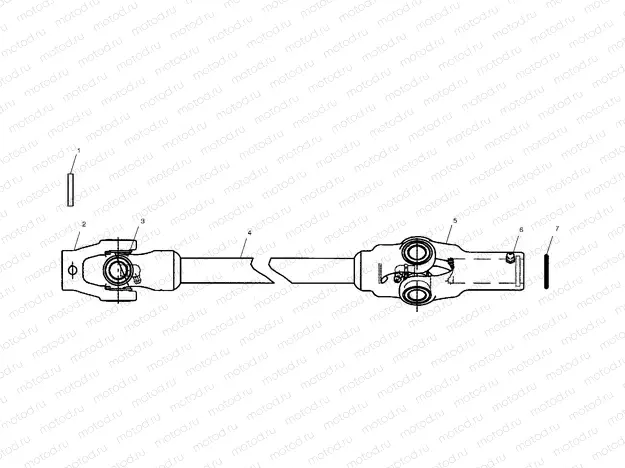 FRONT PROP SHAFT - A10RF50AB (4970927092B08) | FRONT PROP SHAFT - A10RF50AB (4970927092B08)