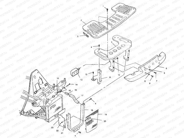 FRONT RACK and BUMPER MOUNTING - A01CG38CA (4963916391A007) | FRONT RACK and BUMPER MOUNTING - A01CG38CA (4963916391A007)