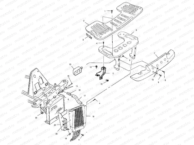FRONT RACK and BUMPER MOUNTING - A02CK42AA/AB (4970327032A07) | FRONT RACK and BUMPER MOUNTING - A02CK42AA/AB (4970327032A07)