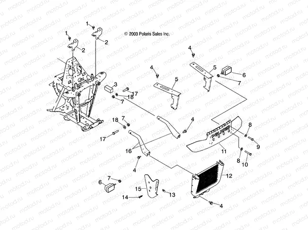 FRONT RACK and BUMPER MOUNTING - A04CD32AA/AB/AC/FB (4986268626A07) | FRONT RACK and BUMPER MOUNTING - A04CD32AA/AB/AC/FB (4986268626A07)