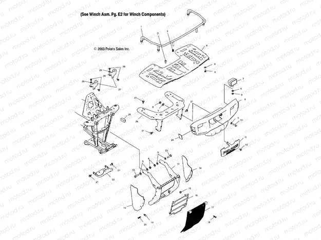 FRONT RACK and BUMPER MOUNTING - A04CH59AK/AL/AN/AQ/AW (4987318731A07) | FRONT RACK and BUMPER MOUNTING - A04CH59AK/AL/AN/AQ/AW (4987318731A07)