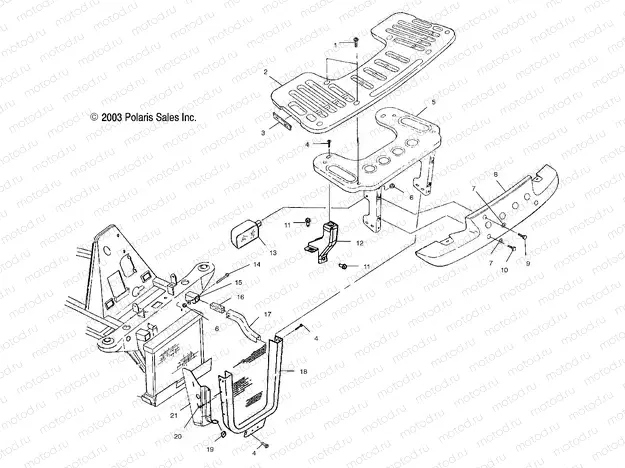 FRONT RACK and BUMPER MOUNTING - A04CL50AA (4986288628A06) | FRONT RACK and BUMPER MOUNTING - A04CL50AA (4986288628A06)