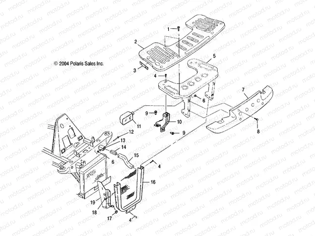 FRONT RACK and BUMPER MOUNTING - A05CL50AA (4995019501A06) | FRONT RACK and BUMPER MOUNTING - A05CL50AA (4995019501A06)