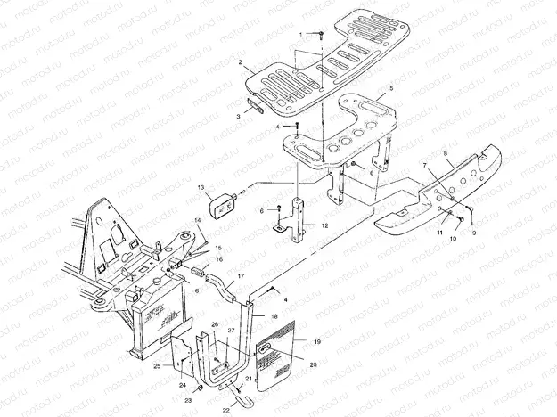 FRONT RACK and BUMPER MOUNTING - A99CH45IA (4949154915A009) | FRONT RACK and BUMPER MOUNTING - A99CH45IA (4949154915A009)
