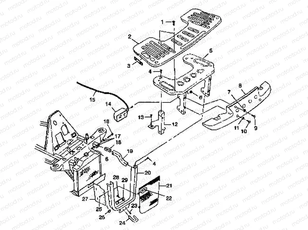 FRONT RACK and BUMPER MOUNTING - S98CH50E(B) (4950135013a009) | FRONT RACK and BUMPER MOUNTING - S98CH50E(B) (4950135013a009)