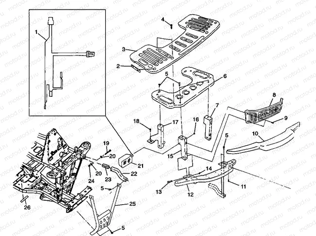FRONT RACK and BUMPER MOUNTING - W98CA28C (4945364536a009) | FRONT RACK and BUMPER MOUNTING - W98CA28C (4945364536a009)
