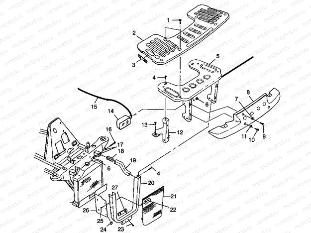 FRONT RACK and BUMPER MOUNTING - W98CH50AB (4945714571a009) | FRONT RACK and BUMPER MOUNTING - W98CH50AB (4945714571a009)