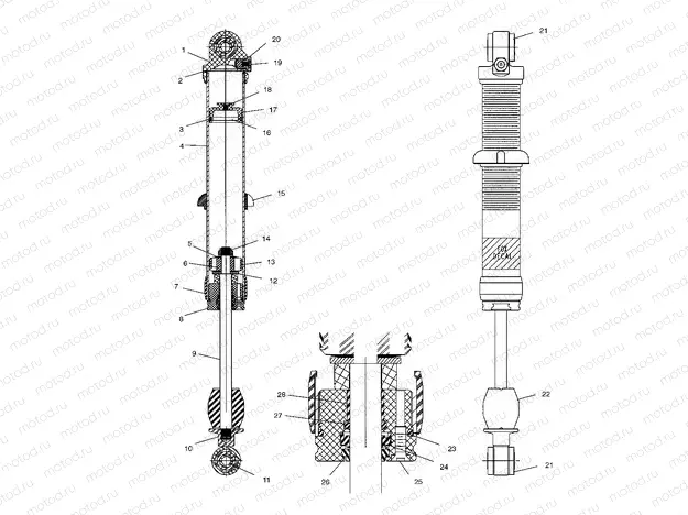 FRONT SHOCK - A03GJ50AA/AB (4975767576B14) | FRONT SHOCK - A03GJ50AA/AB (4975767576B14)