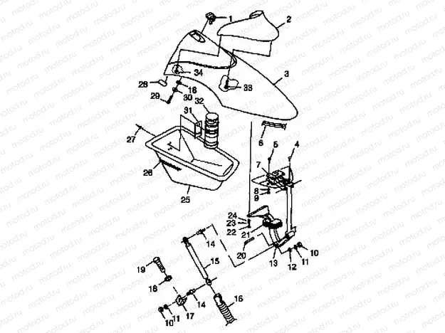 FRONT STORAGE COMPARTMENT - I984690 (4945114511a008) | FRONT STORAGE COMPARTMENT - I984690 (4945114511a008)