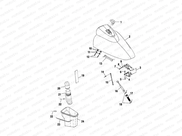 FRONT STORAGE COMPARTMENT - W005197D (4955815581A009) | FRONT STORAGE COMPARTMENT - W005197D (4955815581A009)