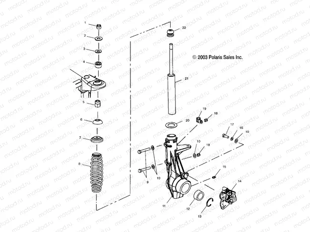 FRONT STRUT - A02CH68AA/AB/AC/CA/CB (4964026402B007) | FRONT STRUT - A02CH68AA/AB/AC/CA/CB (4964026402B007)