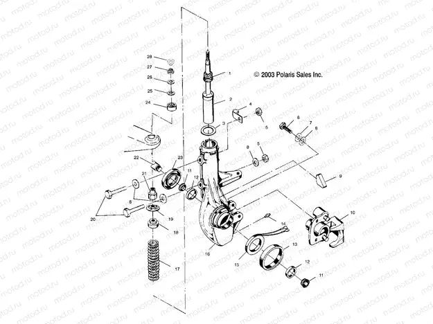 FRONT STRUT - A03BG50AA (4954855485B006) | FRONT STRUT - A03BG50AA (4954855485B006)