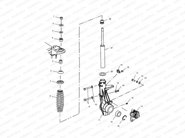 FRONT STRUT - C02CD50AC (4972407240B08) | FRONT STRUT - C02CD50AC (4972407240B08)