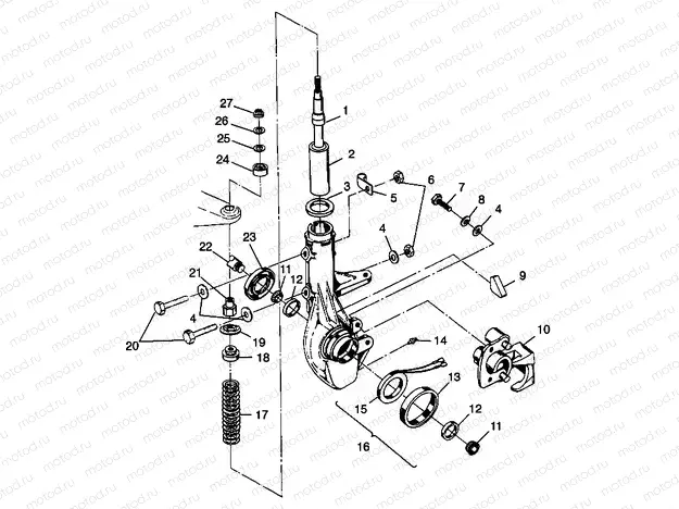 FRONT STRUT - W98CH50A (4945714571b007) | FRONT STRUT - W98CH50A (4945714571b007)