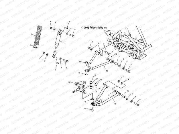 FRONT SUSPENSION - A03GJ50AA/AB (4986168616B04) | FRONT SUSPENSION - A03GJ50AA/AB (4986168616B04)