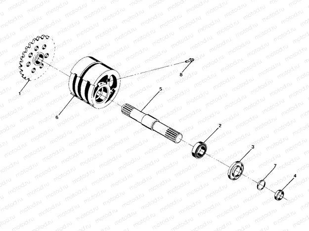 FRONT TIGHTENER ASSEMBLY P/N 1380024 250 4x4 / W928127 (4922872287B002) | FRONT TIGHTENER ASSEMBLY P/N 1380024 250 4x4 / W928127 (4922872287B002)