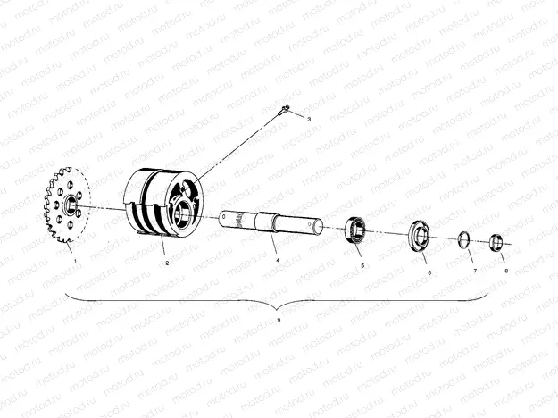 FRONT TIGHTENER ASSEMBLY - W958144 (4926862686b003) | FRONT TIGHTENER ASSEMBLY - W958144 (4926862686b003)