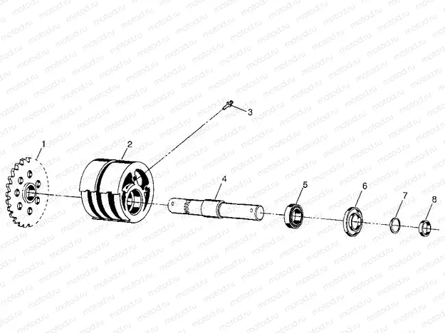 FRONT TIGHTENER Magnum 4X4 W97AC42A | FRONT TIGHTENER Magnum 4X4 W97AC42A, Swedish Magnum 4X4 S97AC42E and Norweg (4940834083B006)