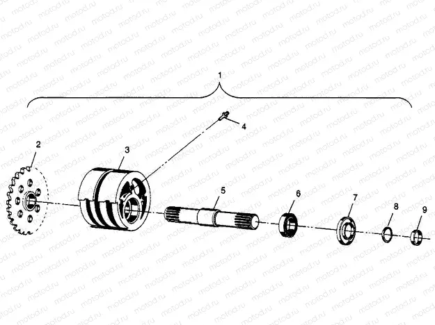 FRONT TIGHTENER Scrambler 400L W97BC38C (4939893989B002) | FRONT TIGHTENER Scrambler 400L W97BC38C (4939893989B002)