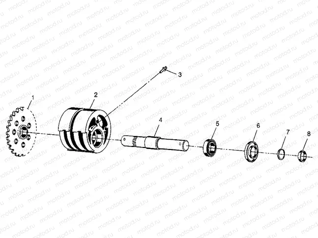 FRONT TIGHTENER Sportsman 400L W97AC38C (4939673967B005) | FRONT TIGHTENER Sportsman 400L W97AC38C (4939673967B005)