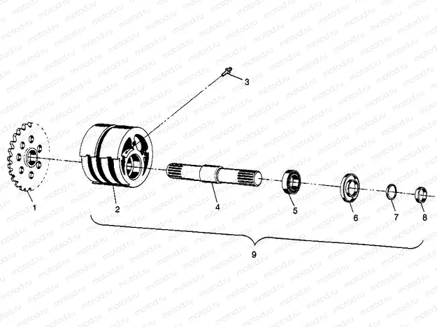 FRONT TIGHTENER XPLORER 400L W97CC38C (4939753975B003) | FRONT TIGHTENER XPLORER 400L W97CC38C (4939753975B003)