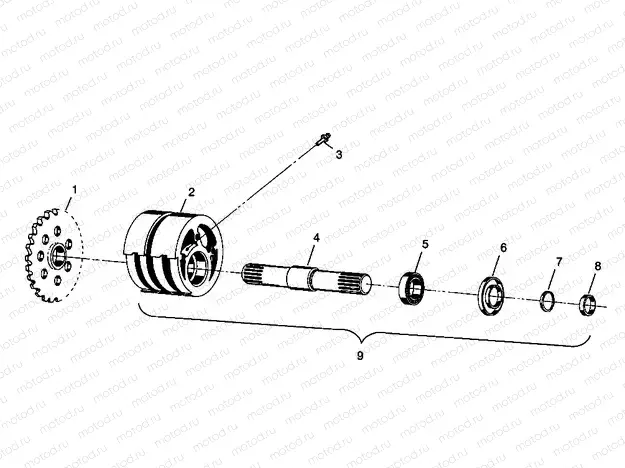 FRONT TIGHTENER XPLORER 400L W98CC38C (4945414541B003) | FRONT TIGHTENER XPLORER 400L W98CC38C (4945414541B003)