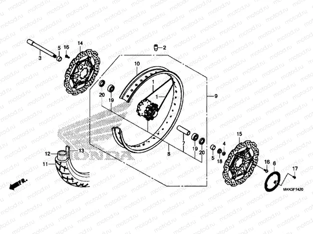 FRONT WHEEL