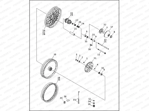 FRONT WHEEL (2 OF 2)