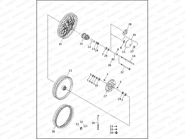 FRONT WHEEL (2 OF 2)