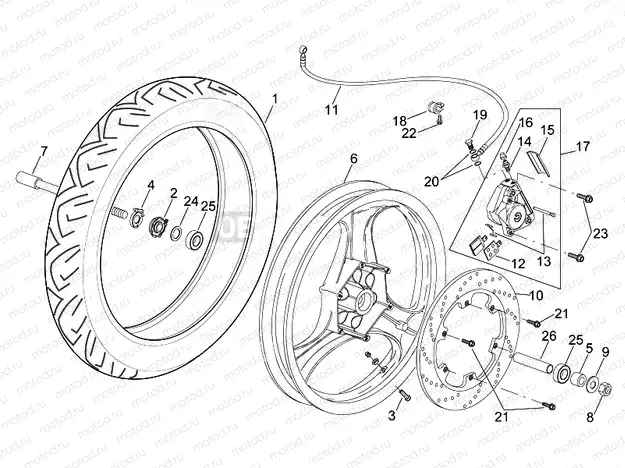 Front wheel