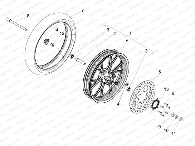 Front wheel