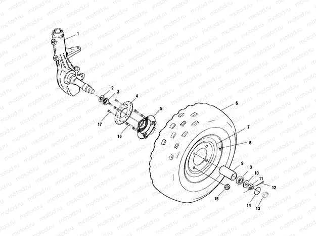 FRONT WHEEL - A01CB32AA (4963966396B002) | FRONT WHEEL - A01CB32AA (4963966396B002)