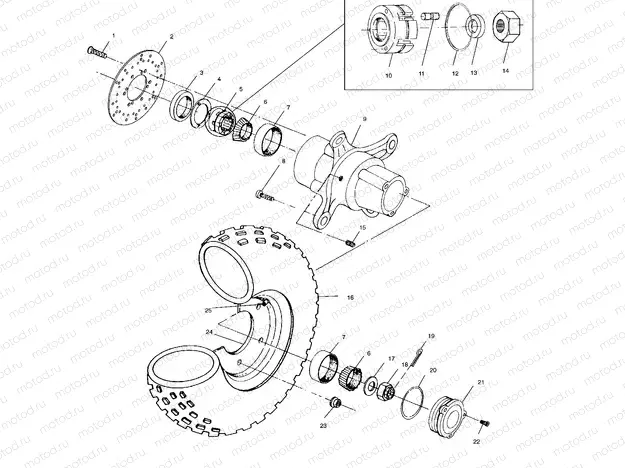 FRONT WHEEL - A01CD50AA (4964196419B007) | FRONT WHEEL - A01CD50AA (4964196419B007)