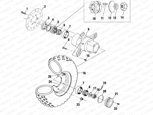 FRONT WHEEL - A02CK42AA/AB (4970327032B04) | FRONT WHEEL - A02CK42AA/AB (4970327032B04)