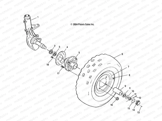 FRONT WHEEL - A04BA25CA/CB (4994889488B06) | FRONT WHEEL - A04BA25CA/CB (4994889488B06)