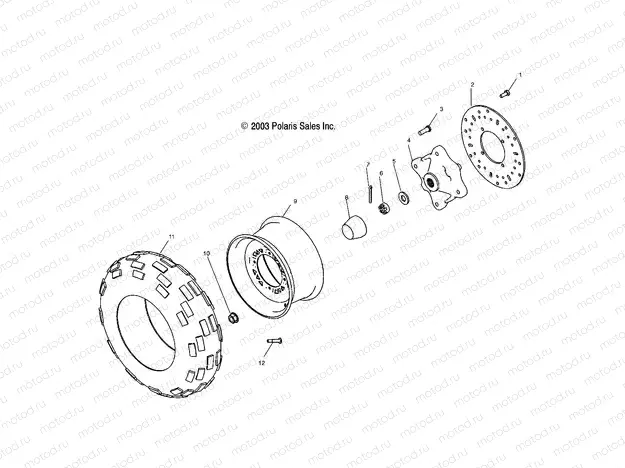 FRONT WHEEL - A04JD50AA/AB/CA (4985938593B09) | FRONT WHEEL - A04JD50AA/AB/CA (4985938593B09)