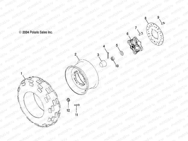 FRONT WHEEL - A05JD32AA (4994169416B14) | FRONT WHEEL - A05JD32AA (4994169416B14)