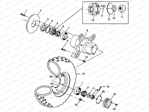 FRONT WHEEL - A99CH33CB (4945964596b008) | FRONT WHEEL - A99CH33CB (4945964596b008)