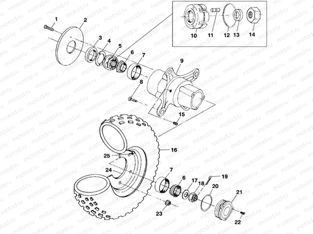 FRONT WHEEL - A99CH50EB (4949114911b008) | FRONT WHEEL - A99CH50EB (4949114911b008)