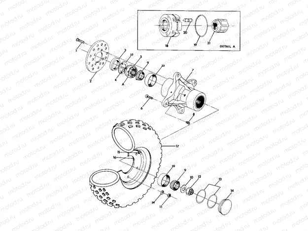 FRONT WHEEL ASSEMBLY 250 4X4 - Update (4919791979021A) | FRONT WHEEL ASSEMBLY 250 4X4 - Update (4919791979021A)