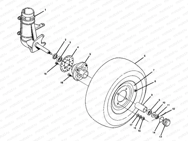 Front Wheel Assembly (4914891489015A) | Front Wheel Assembly (4914891489015A)