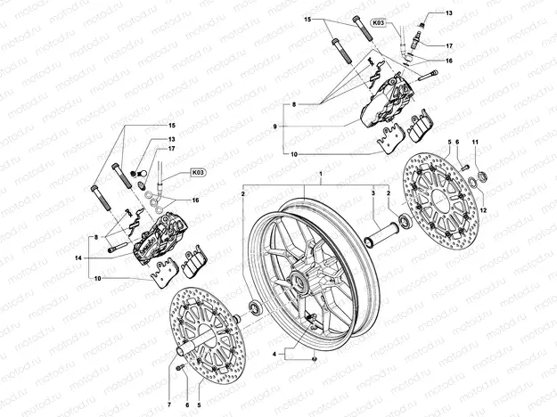 Front wheel Assembly