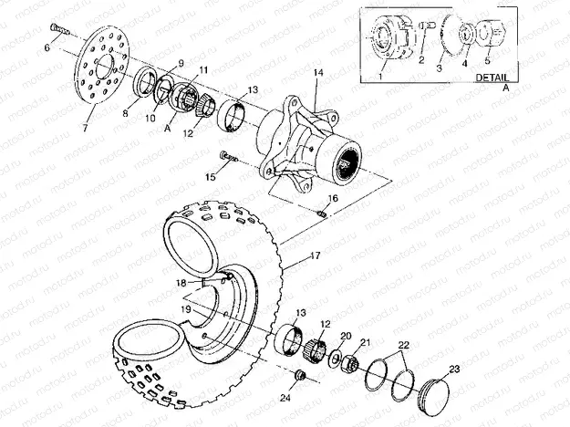 FRONT WHEEL ASSEMBLY SWEDISH 4x4 400L S948140 (4926912691B006) | FRONT WHEEL ASSEMBLY SWEDISH 4x4 400L S948140 (4926912691B006)