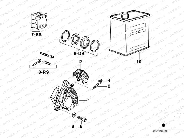 Front wheel brake