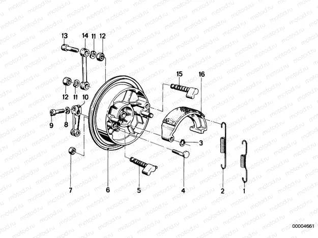 Front wheel brake