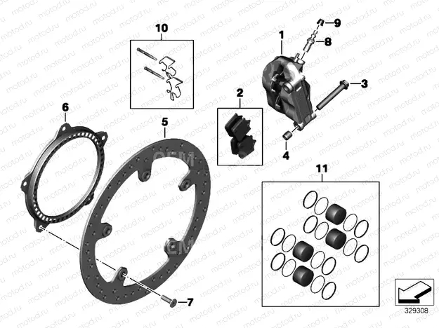 FRONT WHEEL BRAKE