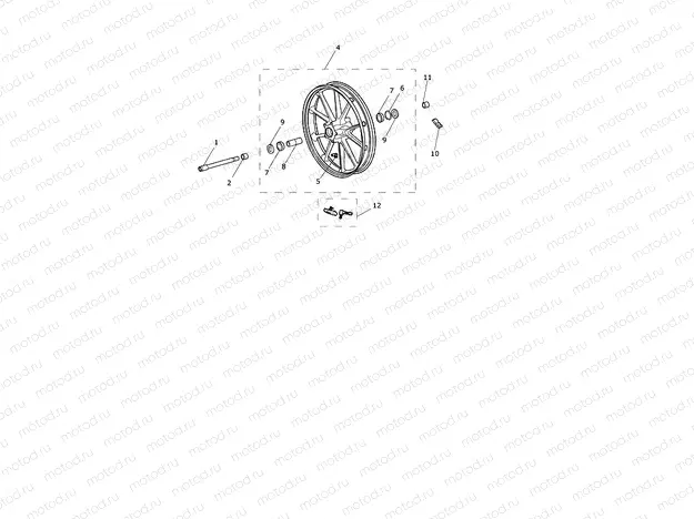 Front Wheel Cast