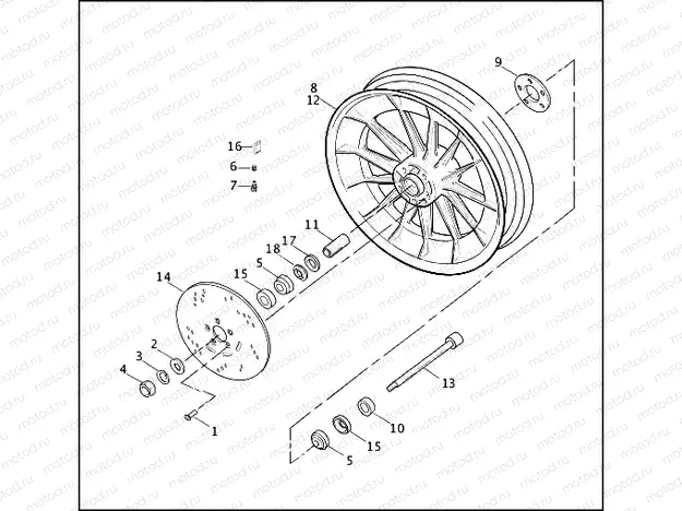 FRONT WHEEL - CAST